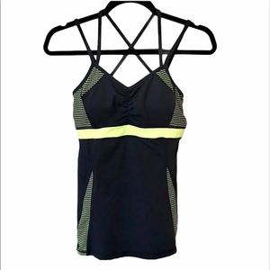 NWT Kyodan Athletic Navy & Neon Yellow Tank